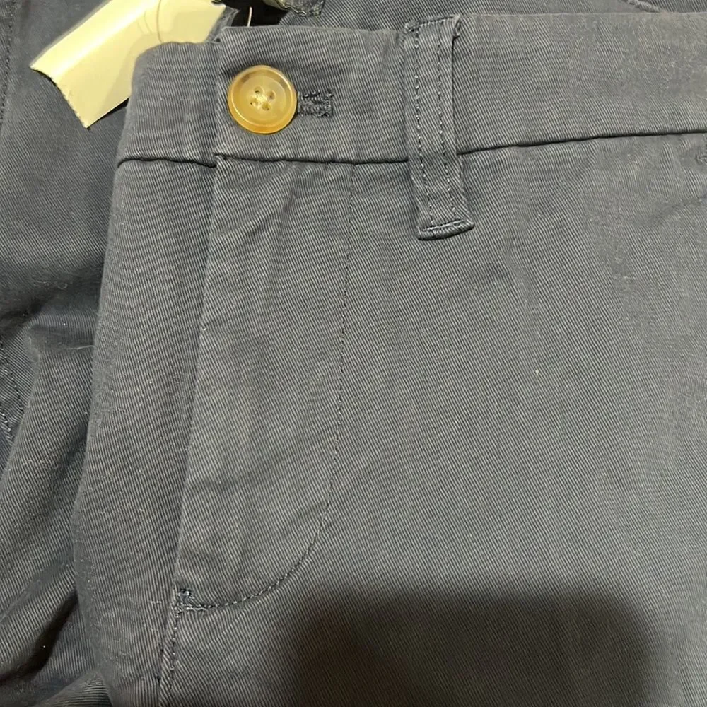 J. Crew Factory High-rise girlfriend chino pant Navy blue EUC size 0 - Picture 10 of 13